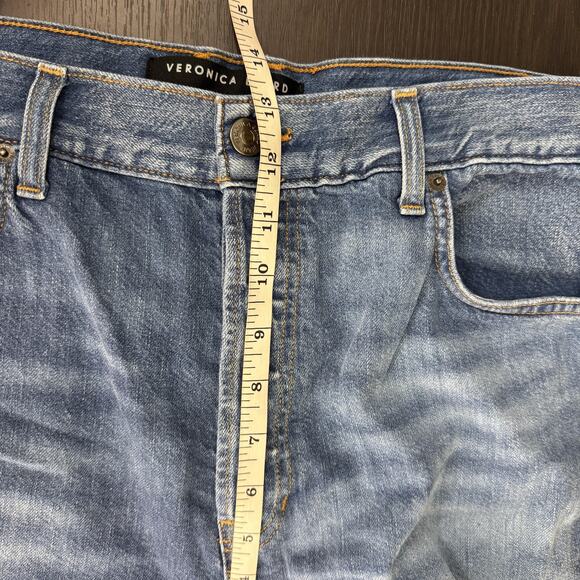 Veronica Beard Jeans Womens 32 Taylor High Rise Wide Leg Button Fly Durango Blue - Picture 12 of 14